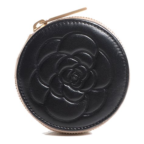 chanel round coin purse